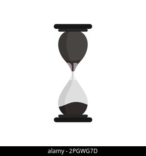 Sanduhr-Timer-Symbol in trendy flachem Design. Vektordarstellung Stock Vektor