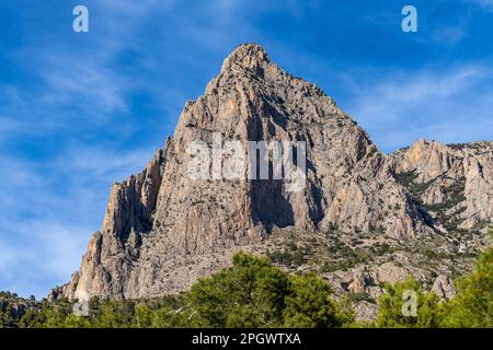 Berg Puig Campana bei Finestrat, Spanien Stockfoto