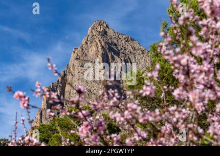 Berg Puig Campana bei Finestrat, Spanien Stockfoto