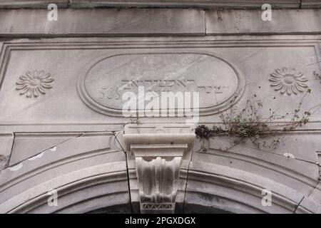 Kasturya-Synagoge im Bezirk Balat, Istanbul, Turkiye Stockfoto