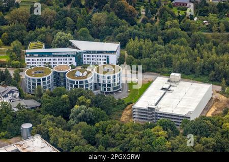 Luftaufnahme, Universität Witten/Herdecke mit FEZ Forschungs- und Entwicklungszentrum und ZBZ Dental Bioscience Forschungs- und Entwicklungszentrum AS Stockfoto