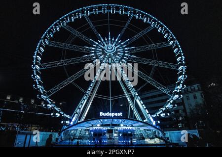 Riesenrad von Budapest, Ungarn Stockfoto