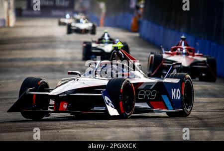 São PAULO, SP - 24.03.2023: EPRIX DE São PAULO - Sergio SETTE CAMARA, (BRA), NIO 333 FE Racing Team, NIO 333 ER9, während des kostenlosen Trainings, diesen Freitag (24.), für den 2023 Julius Baer São Paulo E-Prix im Anhembi Sambadrome, nördlich von São Paulo . (Foto: Aloisio Mauricio/Fotoarena) Stockfoto