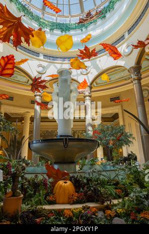 Wunderschöner Blick auf Design, dekorativer Blick auf das Casino Hotel Venetian. Ausziehen. Las Vegas, USA. Stockfoto