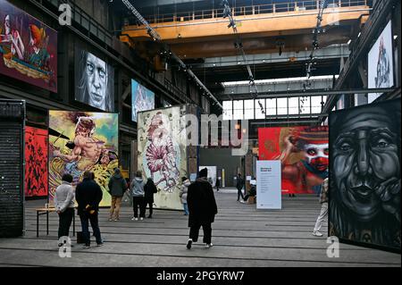 STRAAT, Museum für Street Art und Graffiti, NDSM Plein, Amsterdam, Niederlande Stockfoto