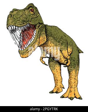 Dinosaurier, handgezeichnet, Vektordarstellung Stock Vektor