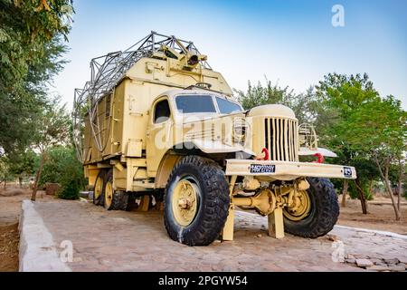 pakistanische Bodenradars, die an der in Kriegen gewonnenen indischen Kriegsdenkmäler aufbewahrt werden. Die Aufnahme erfolgt am jaisalmer war Memorial rajasthan india am Jan Stockfoto