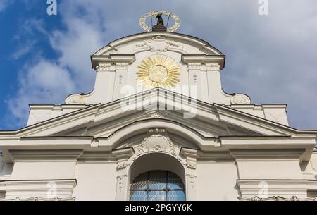 Fassade der Kirche im Kloster Strahov in Prag, Tschechische Republik Stockfoto