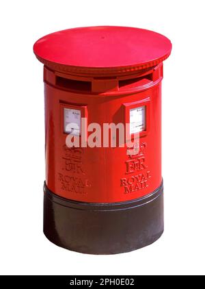 Royal Mail Typ E Säule Kasten, Eastgate Street, Chester, Cheshire, England, Vereinigtes Königreich Stockfoto