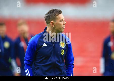 Glasgow, Schottland, Großbritannien. Glasgow, Großbritannien. 25. März 2023. 25. März 2023; Hampden Park, Glasgow, Schottland: Euro 2024 Qualifier Football, Schottland gegen Zypern; Kredit: Action Plus Sports Images/Alamy Live News Credit: Action Plus Sports Images/Alamy Live News Stockfoto