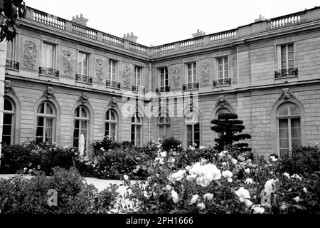 Der Garten des Palastes Elysées, Residenz der französischen Präsidenten, Mai 2014 31. Stockfoto