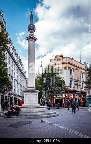 London, Großbritannien, September 2022, Blick auf die Seven Dials im Camden Borough Stockfoto