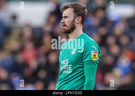 Peterborough, Großbritannien. 25. März 2023. Will Norris #1 von Peterborough United während des Sky Bet League 1 Spiels Peterborough gegen Derby County im Weston Homes Stadium, Peterborough, Großbritannien, 25. März 2023 (Foto von Mark Cosgrove/News Images) in Peterborough, Großbritannien, am 3./25. März 2023. (Foto: Mark Cosgrove/News Images/Sipa USA) Guthaben: SIPA USA/Alamy Live News Stockfoto