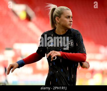 Manchester, Großbritannien. 25. März 2023. Während des FA Women's Super League-Spiels in Old Trafford, Manchester. Der Bildausdruck sollte lauten: Gary Oakley/Sportimage Credit: Sportimage/Alamy Live News Stockfoto