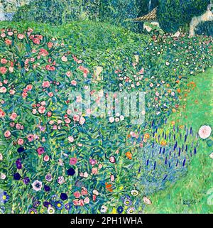 Gustav Klimt. Gemälde mit dem Titel „Italian Garden Landscape“ von Gustav Klimt (1862-1918), Öl auf Leinwand, 1913 Stockfoto