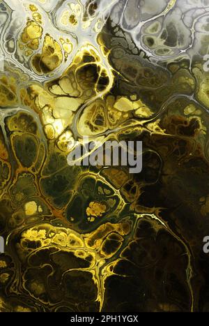 Abstrakter grüner und gelber Hintergrund Stockfoto