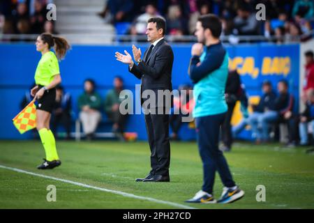 Barcelona, Spanien. 25. März 2023. Während eines Spiels der Liga F zwischen dem FC Barcelona Femeni und Real Madrid FEM am 25. März 2023 im Estadi Johan Cruyff in Barcelona, Spanien. (Foto/Felipe Mondino) Kredit: Live Media Publishing Group/Alamy Live News Stockfoto