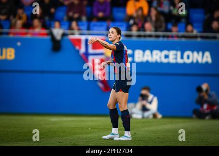 Barcelona, Spanien. 25. März 2023. Während eines Spiels der Liga F zwischen dem FC Barcelona Femeni und Real Madrid FEM am 25. März 2023 im Estadi Johan Cruyff in Barcelona, Spanien. (Foto/Felipe Mondino) Kredit: Live Media Publishing Group/Alamy Live News Stockfoto