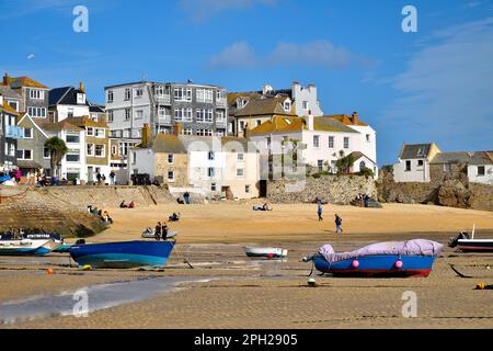 Sonniges St. Ives im Oktober Stockfoto