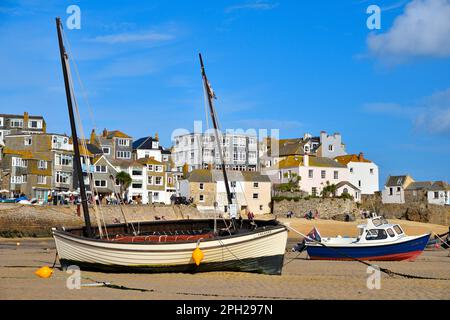 Sonniges St. Ives im Oktober Stockfoto