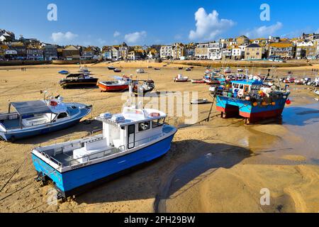 Sonniges St. Ives im Oktober Stockfoto