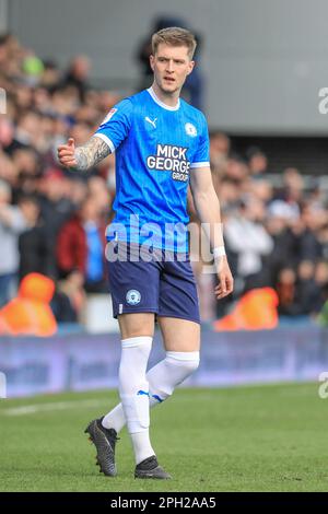 Peterborough, Großbritannien. 25. März 2023. Josh Knight #5 of Peterborough United während des Sky Bet League 1 Spiels Peterborough vs Derby County im Weston Homes Stadium, Peterborough, Großbritannien, 25. März 2023 (Foto von Alfie Cosgrove/News Images) in Peterborough, Großbritannien, am 3./25. März 2023. (Foto: Alfie Cosgrove/News Images/Sipa USA) Kredit: SIPA USA/Alamy Live News Stockfoto