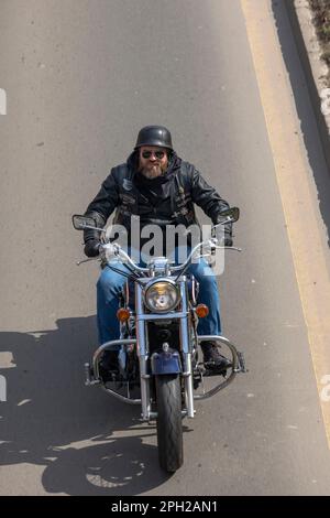 Sofia, Bulgarien - 25. März 2023: Offizielle Eröffnung der Sommermotorradsaison in Sofia, Bulgarien Stockfoto