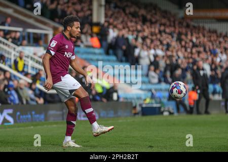 Peterborough, Großbritannien. 25. März 2023. Korey Smith #12 of Derby County während des Spiels der Sky Bet League 1 Peterborough vs Derby County im Weston Homes Stadium, Peterborough, Großbritannien, 25. März 2023 (Foto von Alfie Cosgrove/News Images) in Peterborough, Großbritannien, am 3./25. März 2023. (Foto: Alfie Cosgrove/News Images/Sipa USA) Kredit: SIPA USA/Alamy Live News Stockfoto