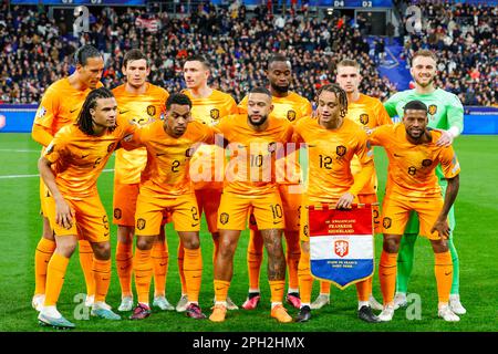 24-03-2023: Sport: Frankrijk vs Nederland PARIS, NIEDERLANDE - MÄRZ 24: Spieler der Niederlande während des Spiels Europäische Qualifikationsgruppe B Euro Stockfoto