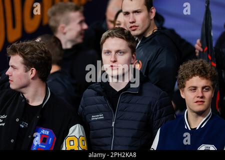 24-03-2023: Sport: Frankrijk vs Nederland PARIS, NIEDERLANDE - MÄRZ 24: Fans der Niederlande während des Spiels European Qualifier Group B Euro 202 Stockfoto