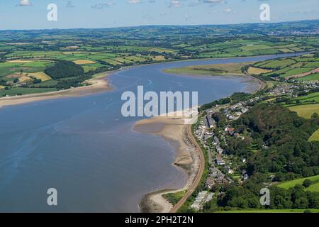 Unvergleichlicher Blick auf Carmarthenshire, West Wales Stockfoto