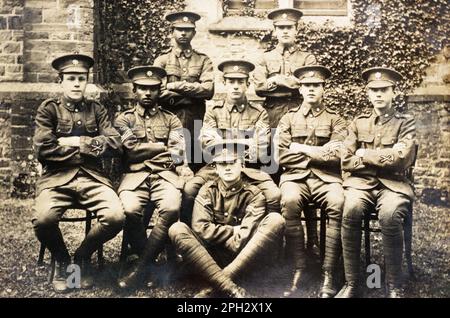 Armeekadetten in einem Offizierstrainingskorps c.1908-1923. Stockfoto