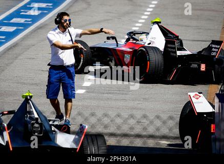 Sao Paulo, Brasilien. 25. März 2023. São PAULO, SP - 25.03.2023: FORMEL E CORRIDA ETAPA 9 - Rennen, diesen Samstag (25), für den 2023. Julius Baer São Paulo E-Prix im Anhembi Sambadrome, nördlich von São Paulo. (Foto: Aloisio Mauricio/Fotoarena) Kredit: Foto Arena LTDA/Alamy Live News Stockfoto