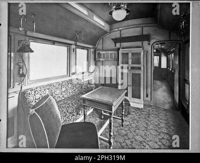 Fabrikfoto der Nesselsdorfer Waggonfabrik des Limousinenwagens LI Stockfoto