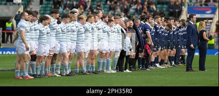 LONDON, ENGLAND 25. März: Oxford University vs Cambridge University Men's Varsity Match im Twickenham Stadium am Samstag, den 25-2023. März in London, England. Stockfoto