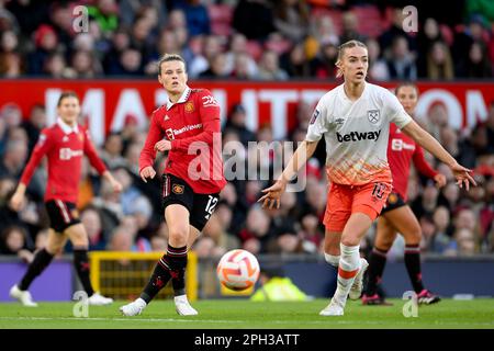 Manchester, Großbritannien. 25. März 2023. Hayley Ladd von Manchester United während des FA Women's Super League-Spiels in Old Trafford, Manchester. Der Bildausdruck sollte lauten: Gary Oakley/Sportimage Credit: Sportimage/Alamy Live News Stockfoto