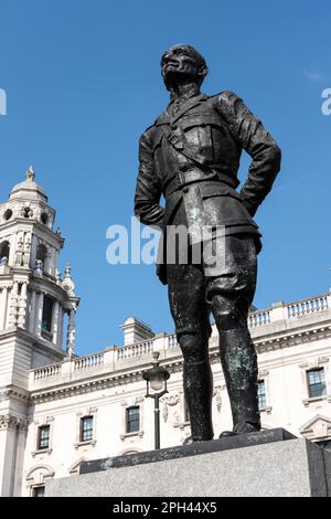 Statue von Jan Christian Smuts in Parliament Square London Stockfoto