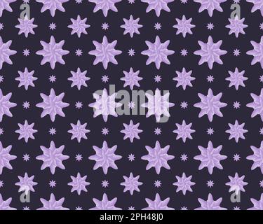 Neues trendiges Blumenmuster Nahtloser Hintergrund, nahtloses Blumenmuster, Tapetenmuster Stockfoto