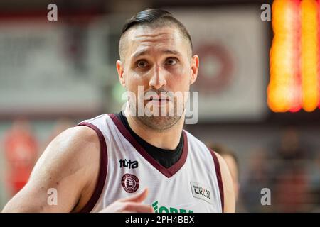 2023-03-25. Basketball, Litauen LKL Rytas 92-91 Lietkabelis. Stockfoto