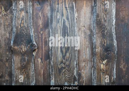 Hintergrund von alten Braunplatten mit rauer Oberfläche Stockfoto