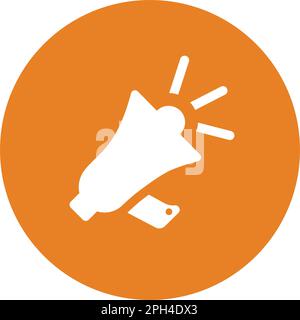 Symbol für Ankündigungen zur Verwendung in mobilen Apps, Printmedien und Webdesign oder anderen Designprojekten. Stock Vektor