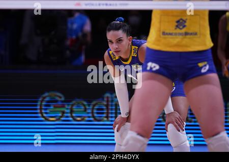 ANKARA, TURKIYE - JULY 13, 2022: Araujo Natalia in Brazil vs Japan VNL Quarter Final match in Ankara Arena Stockfoto