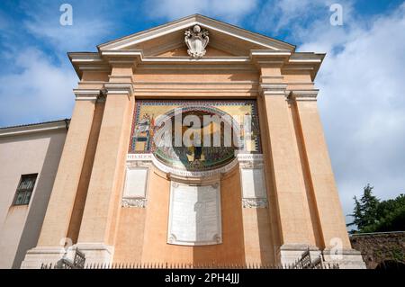 Triclinio Leoniano (Triclinium Leoninum), Piazza di San Giovanni in Laterano, Rom, Italien Stockfoto