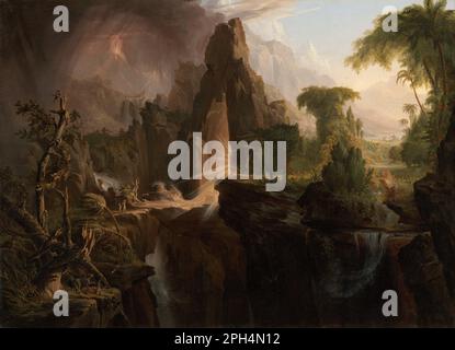 Ausweisung aus dem Garten Eden 1828 durch Thomas Cole Stockfoto