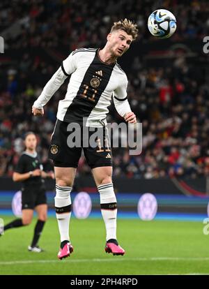 Mainz, Deutschland. 25. März 2023. Fußball: Internationale Spiele, Deutschland - Peru, Mewa Arena. Deutschlands Timo Werner in Aktion. Kredit: Arne Dedert/dpa/Alamy Live News Stockfoto