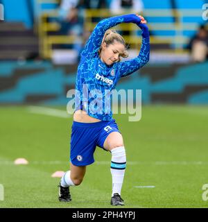 Manchester, Großbritannien. 26. März 2023. Melanie Leupolz #8 von Chelsea Women wärmt sich vor dem FA Women's Super League-Spiel Manchester City Women vs Chelsea FC Women auf dem Etihad Campus, Manchester, Großbritannien, 26. März 2023 (Foto von Ben Roberts/News Images) in Manchester, Großbritannien, am 3./26. März 2023 auf. (Foto: Ben Roberts/News Images/Sipa USA) Guthaben: SIPA USA/Alamy Live News Stockfoto