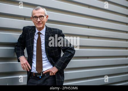 Frank Vandenbroucke est ministre federale de la sante publique Frank Vandenbroucke ist der belgische Bundesgesundheitsminister Stockfoto