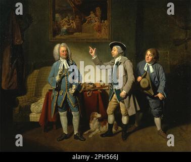 Edward Shuter, John Beard und John Dunstall in Isaac Bickerstaffes „Love in a Village“ 1767 von Johan Joseph Zoffany Stockfoto