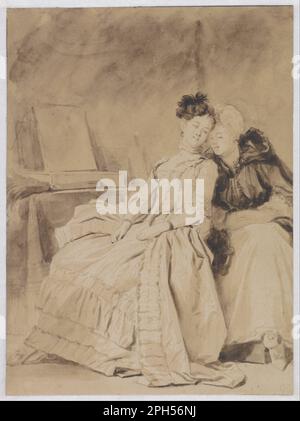 Die intime Unterhaltung (ca. 1778-1780) von Jean-Honore Fragonard Stockfoto