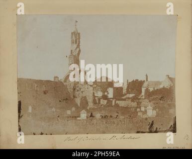 Das West End von St. Andrews und das Cathedral Precinct aus dem Nordosten ca. 1845 km von Hill & Adamson entfernt Stockfoto